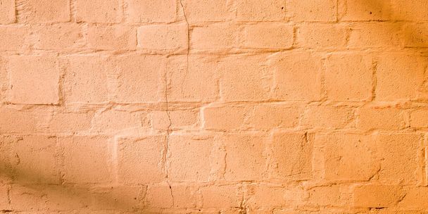 стара стіна Peach Fuzz бежевий фон зі старою фасадною цеглою - Фото, зображення