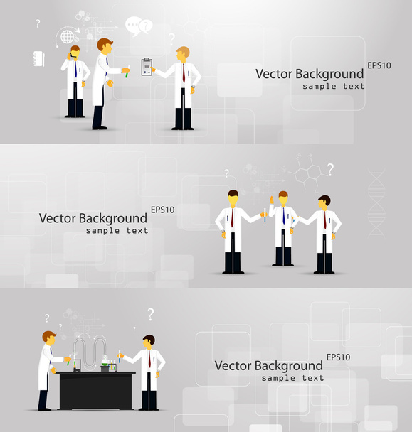 scientists in laboratories conducting research - Vector, afbeelding