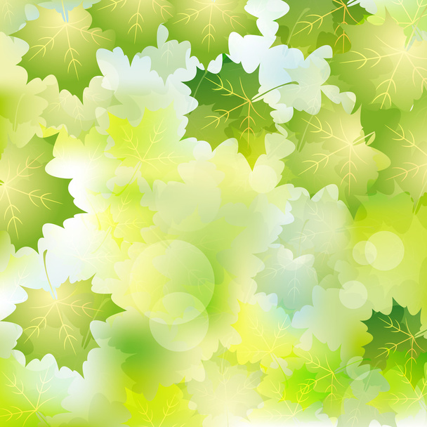Green leaves natural background - Vector, Image