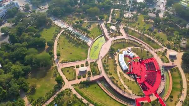 New Delhi, India, 15 november 2023, New Delhi Connaught Place Luchtfoto - Video