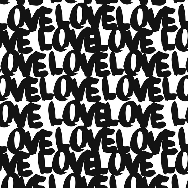 Love pattern. Pattern with letters - Vector, Image