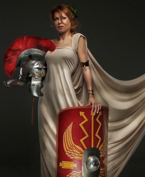 Nainen roomalaisissa vaatteissa
  - Valokuva, kuva