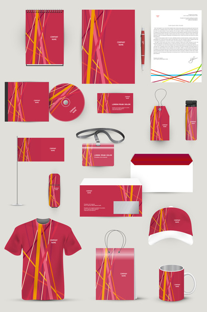 Elements for corporate identity business - Vector, Imagen