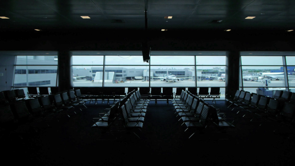 Airport empty gate - Footage, Video