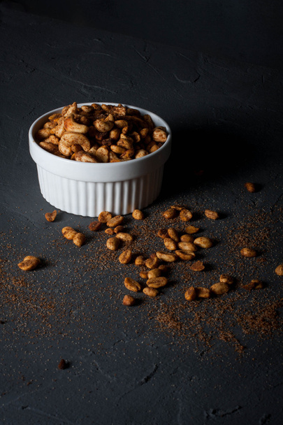 Mix of roasted nuts. - Zdjęcie, obraz