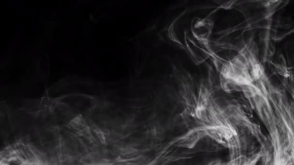 Abstrakti savusumu ja sumun vaikutus pyöriminen levitä surrealistisia muotoja Taustan rakenne - Materiaali, video