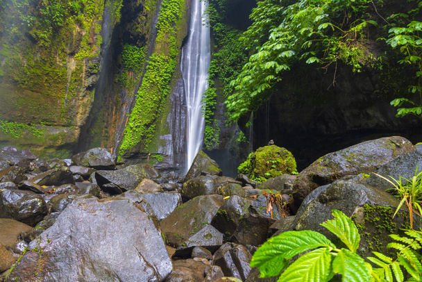 Skrytý vodopád u Sekumpulu, ostrov Bali, Indonésie - Fotografie, Obrázek