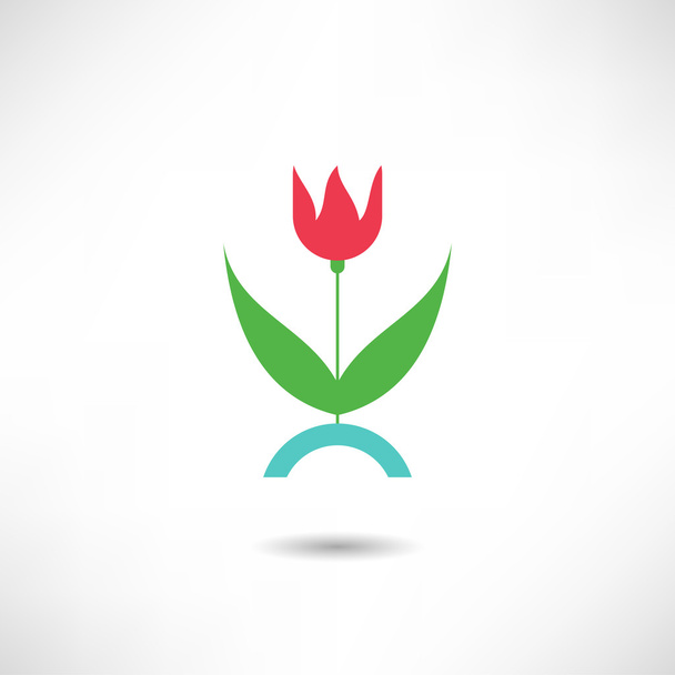 Icône fleur de tulipe
 - Vecteur, image