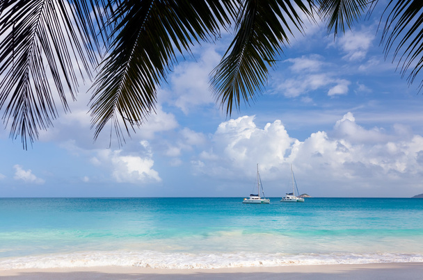 tropischer Strand anse lazio, Seychellen - Foto, Bild