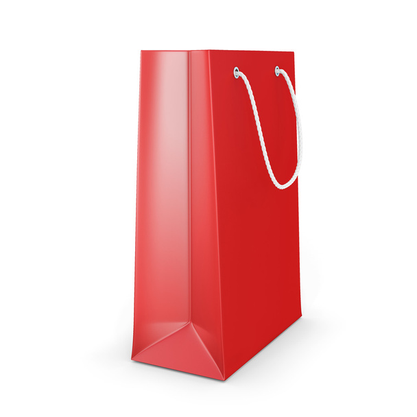 pacote vermelho para compras
 - Foto, Imagem