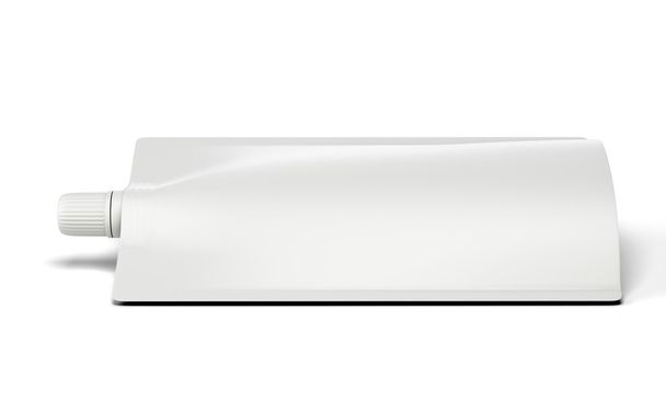 Fekvő fehér sablon csomag Doypack - Fotó, kép