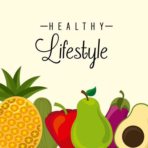 healthy lifestyle  - Vector, imagen