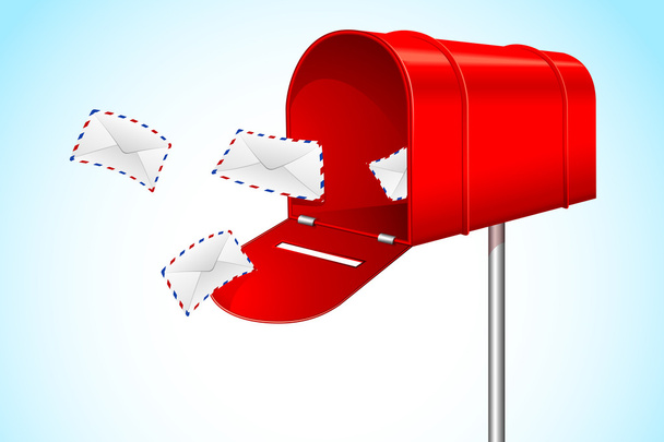 Caixa de correio com envelope
 - Vetor, Imagem