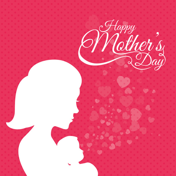 Mothers day card design. - Vector, Image
