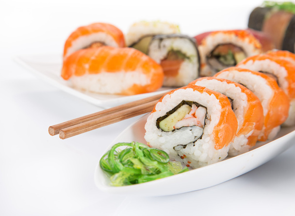Japanese seafood sushi set - Фото, зображення