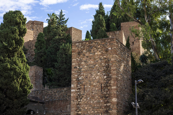 Alcazaba de Velez Fortress exterior architecture details located in the city of Malaga, Spain. - Photo, Image