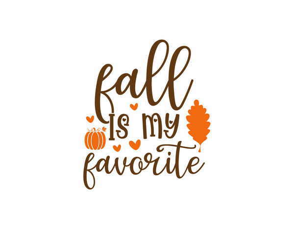 Lettrage d'automne vectoriel pour la saison d'automne fond vacances calligraphiques - Vecteur, image