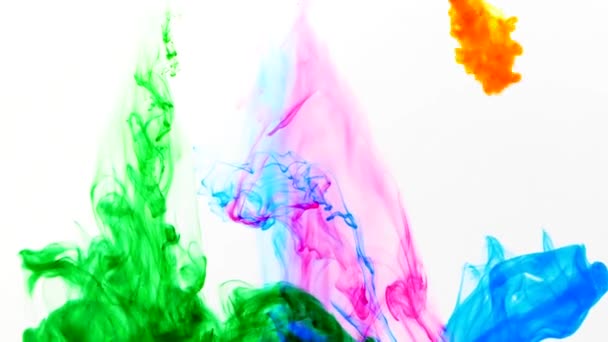 inkoust střela voda pomalý pohyb barva - Záběry, video