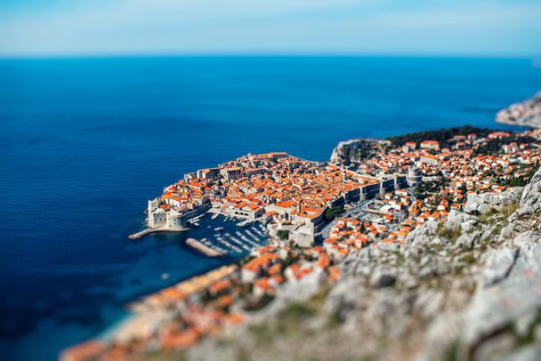 Dubrovnik Stadt von oben - Foto, Bild