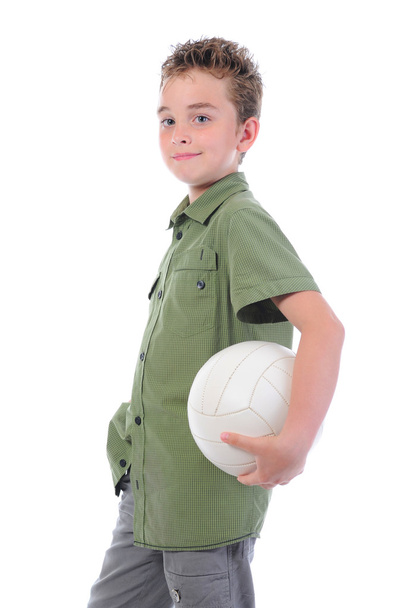 Retrato de um jovem jogador de futebol
 - Foto, Imagem