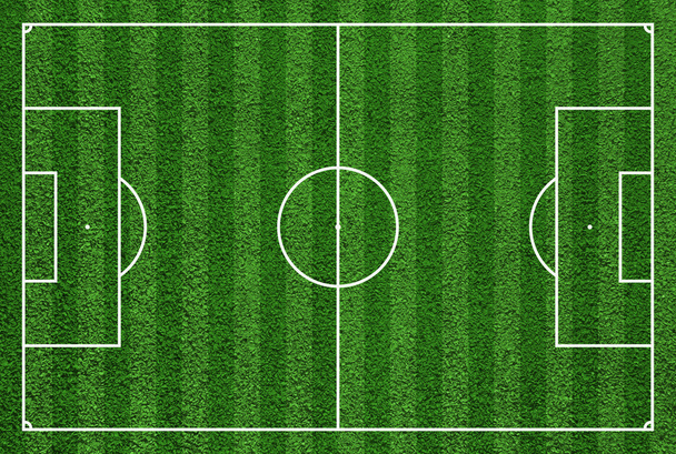 Top view of soccer field or football field. - Фото, зображення