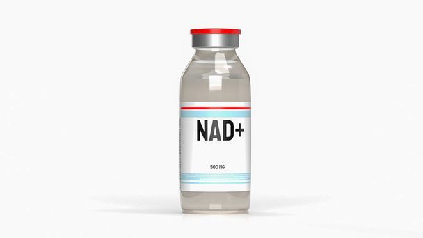 A nikotinamid-adenin-dinukleotid (NAD +) olyan koenzim, amely a különböző biológiai folyamatokban döntő szerepet játszó sejtekben található, különösen azokban, amelyek részt vesznek az energiaanyagcserében.. - Fotó, kép