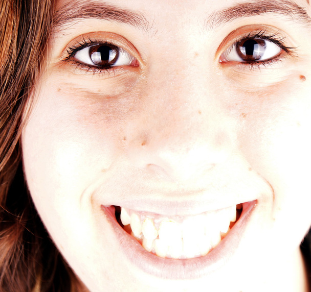 Girl face close up - Photo, image
