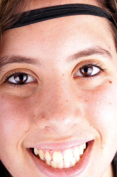 Girl face close up - Foto, afbeelding