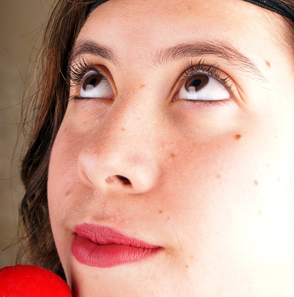 Girl face close up - Photo, image