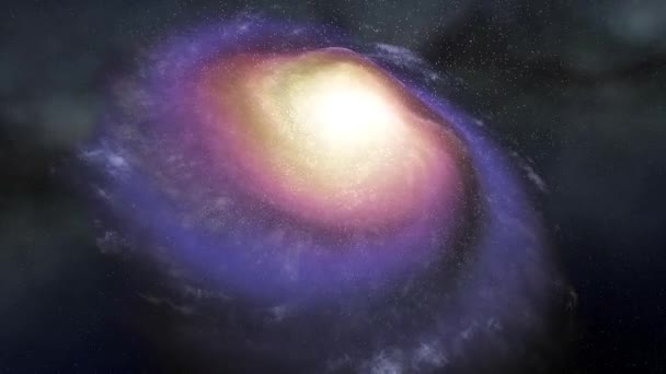 Animacja CG ukazująca piękno galaktyki spiralnej pętli, dodaje cudu i podziwu każdemu projektowi. - Materiał filmowy, wideo