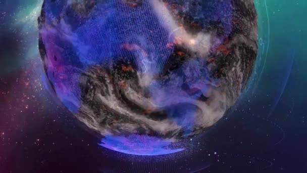 Un espace numérique 4k animation 3D qui emmène les spectateurs dans un voyage à travers le cosmos. Il a des visuels époustouflants et des transitions fluides, adaptés pour ajouter de l'émerveillement et de la crainte à tout projet. - Séquence, vidéo