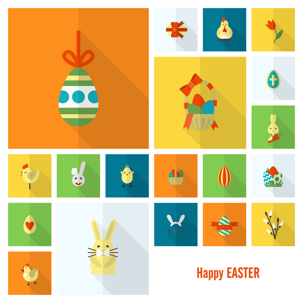 Celebration Easter Icons - Vektori, kuva