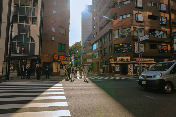 pejzaż miasta Shinjuku gyo en w Japonii 28 lis 2023 - Zdjęcie, obraz