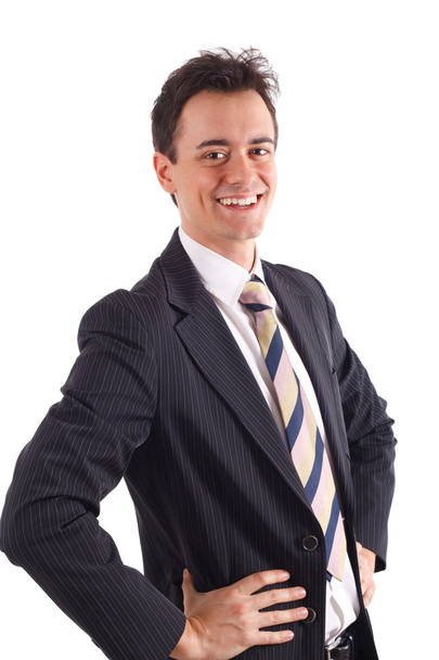 Young businessman smiling - Photo, Image
