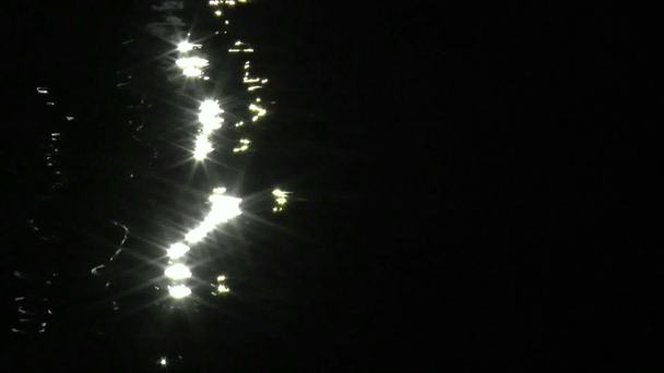 Twinkling lights in water - Footage, Video