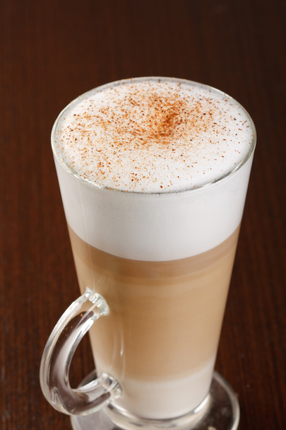 Coffee Latte in a glass - Photo, image