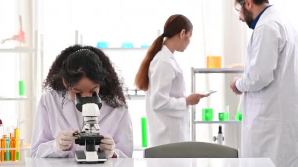 4K Research teams in health sciences at laboratory while working together - Footage, Video