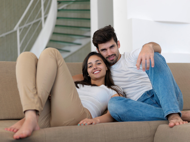 Young couple together at home - Photo, image