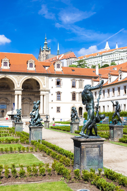 Zamek Praski, Praga i dobrze VALDSTEJNSKA ogród - Zdjęcie, obraz