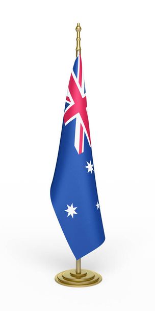 Drapeau du bureau australien rendu 3d (isolé sur le chemin blanc et clipping)) - Photo, image