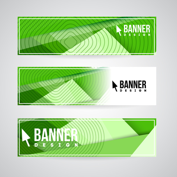 Banner design template for web or print - Vector, Image