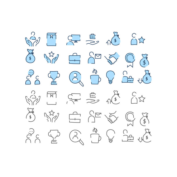 icônes ensemble d'icônes emploi carrière icônes vecteur - Vecteur, image