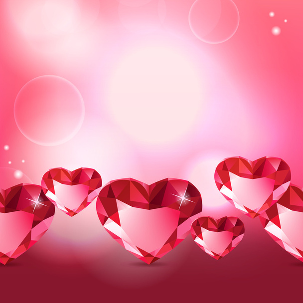 Diamond heart pattern - Vector, Image