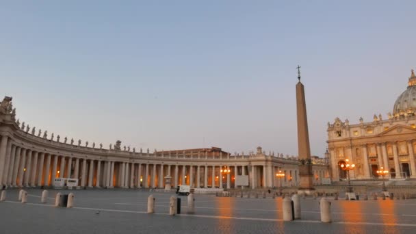 Piazza San Pietro, Vatican, Rzym - Materiał filmowy, wideo