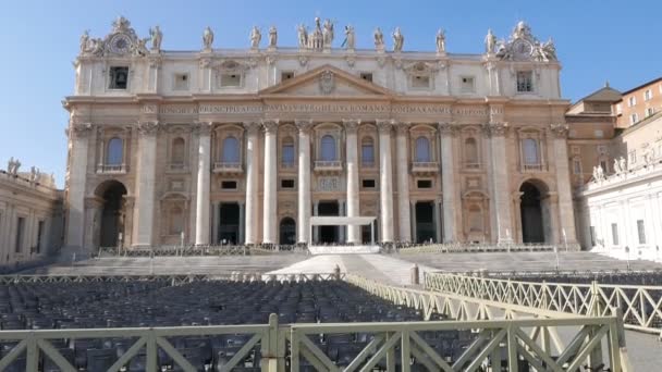 St. Peter's Basilica. Rome - Materiał filmowy, wideo