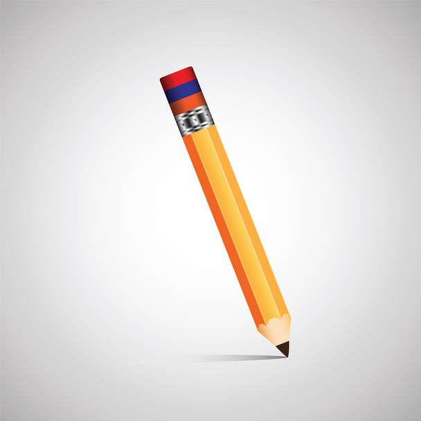 Ermenistan bayrağı renklerle silgi kalem - Vektör, Görsel