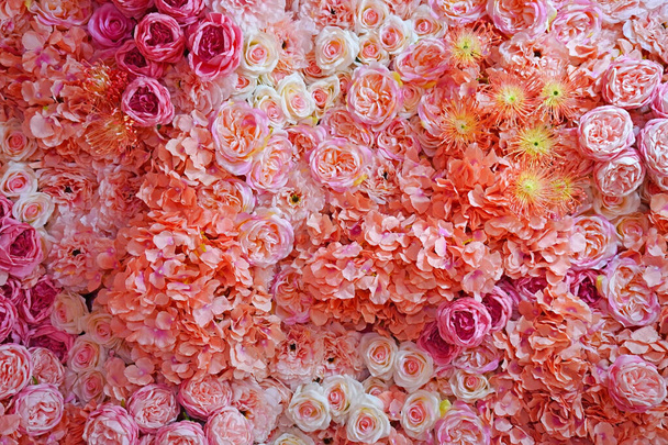 Fondo de rosas borrosas para el día de San Valentín y boda  - Foto, imagen