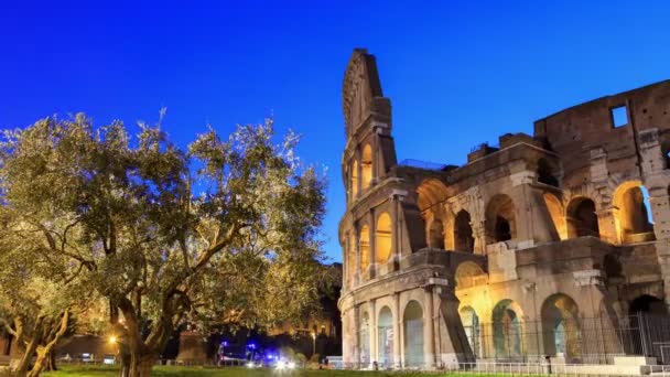 Colosseum in Rome bij dageraad - Video