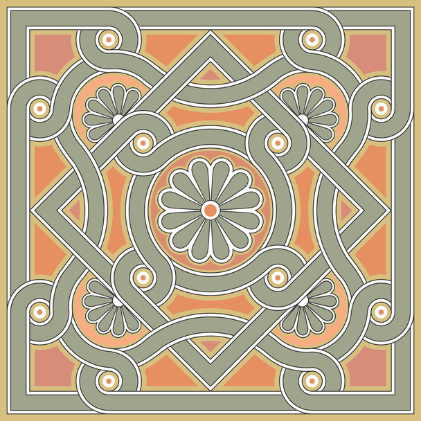 roseta decorativa bizantina
 - Vetor, Imagem