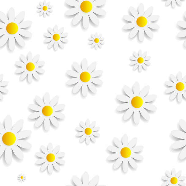 Flora Daisy sans couture motif conception vectorielle Illustartion
 - Vecteur, image